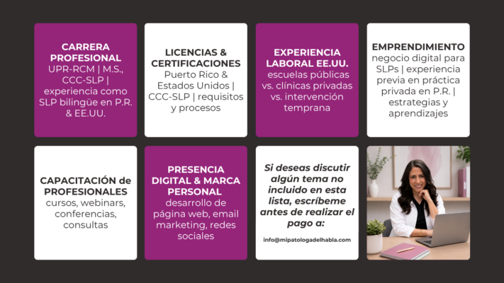 Consultas virtuales pick my slp brain